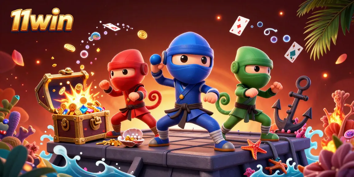 Experience thrilling gameplay with vibrant chameleon ninjas and 11win-themed treasures.