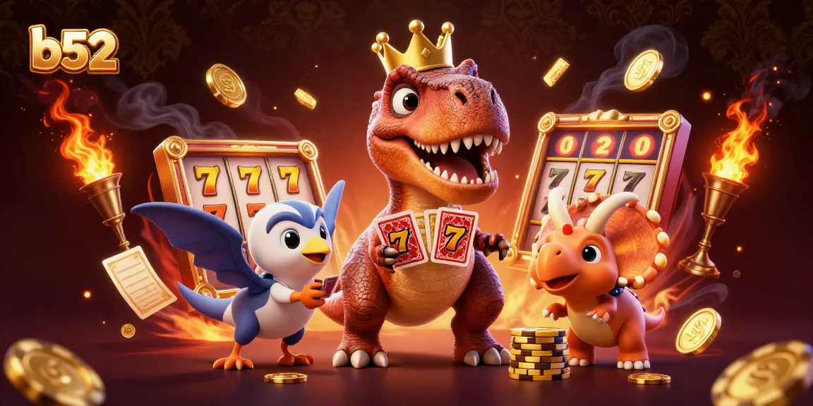Experience the excitement of slots with b52's thrilling 3D dinosaur characters and dynamic game elements.