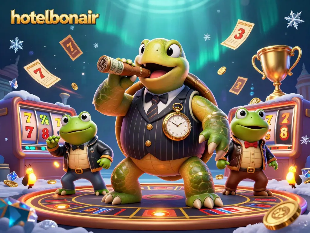 Experience thrilling gambling action at hotelbonair with lucky slots and vibrant casino characters.