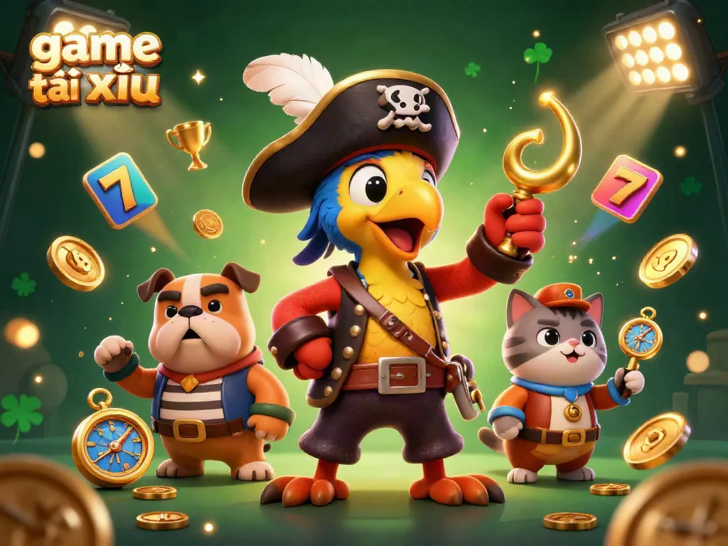 Experience thrilling game tài xỉu excitement with vibrant casino characters and animated elements.