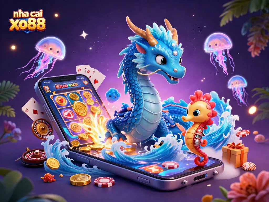 Experience the thrill of nha cai xo88 with vibrant characters and dynamic gambling elements.