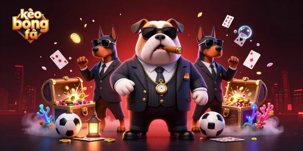 Experience kèo bóng đá excitement with our energetic 3D illustration showcasing sports betting themes and charismatic characters.