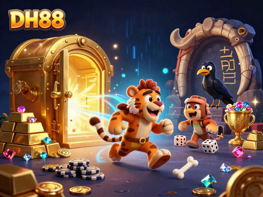 Experience thrilling gaming at DH88, where ancient characters embrace the essence of play and fortune together.