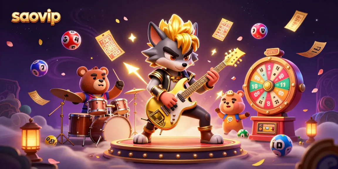 Win big with saovip in a vibrant, dynamic casino scene featuring exciting game elements.