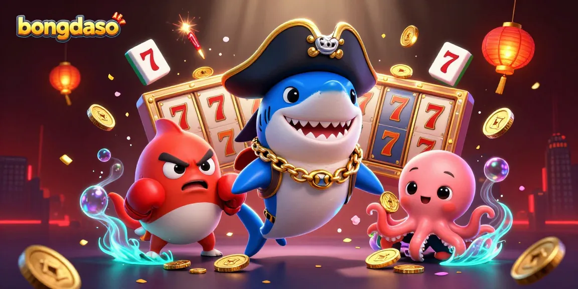 Engage in thrilling slot games with bongdaso, featuring dynamic characters and rich casino elements.