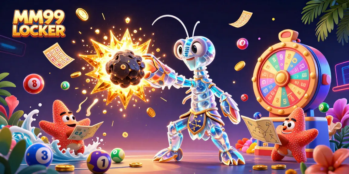 Experience wins with MM99 LOCKER as the galactic mantis shrimp strikes gems and golden tickets.