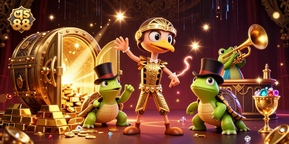 Spin to win at qs 88 with exciting slot games and dazzling treasures bursting from everywhere.