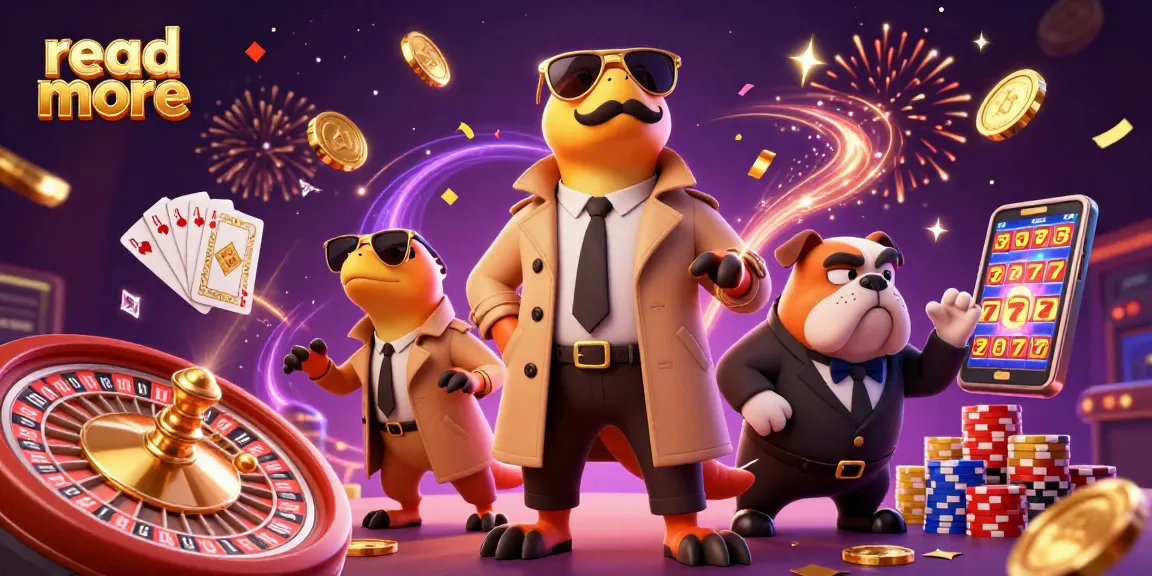 read more about the three raptors in a trench coat entering a VIP casino with exciting gambling elements