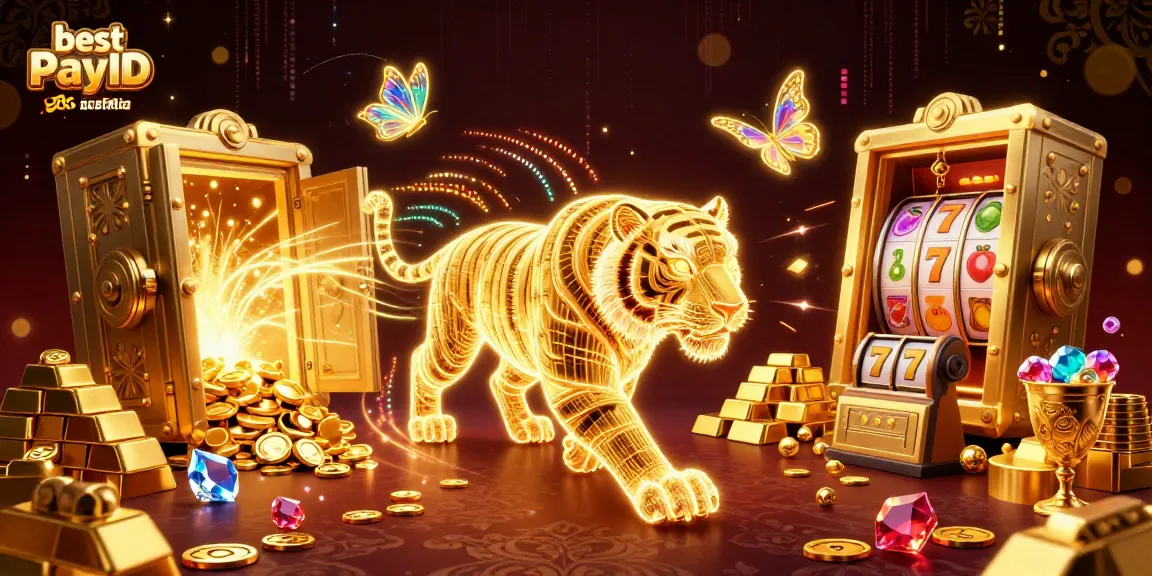 Discover vibrant gaming energy with the best PayID pokies Australia in a captivating 3D casino scene.